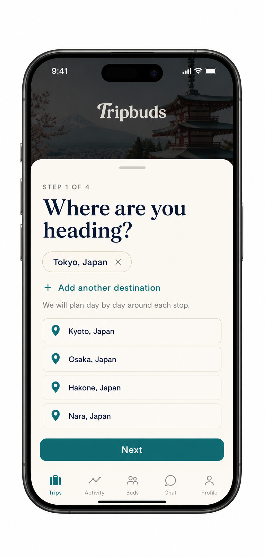 Where are you heading? screen